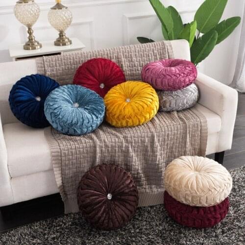Round Chair Cushion PP Cotton Pumpkin Seat Pad For Patio Home Car Office Floor Pillow Insert Filling Memory Foam Tatami Cushion