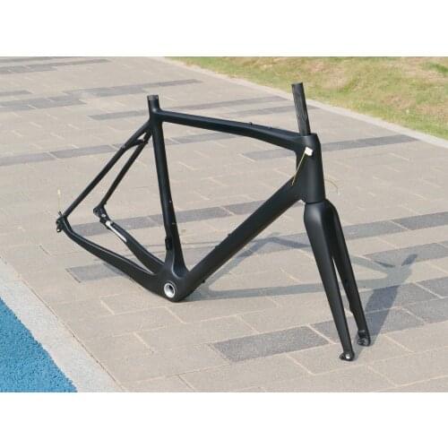 New Arrival Full Carbon UD Matt Gravel Bike Bicyce Thru Axle Disc Brake Gravel Frameset Frame and Fork 46/49/52/54/56/58/61cm