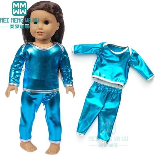 Clothes for doll fit 45cm American doll accessories Shiny home service