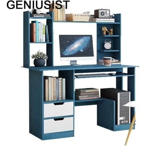 Support Ordinateur Portable Bed Tafel Escritorio De Oficina Office Desk Mesa Computer Laptop Stand Tablo Table With Bookcase