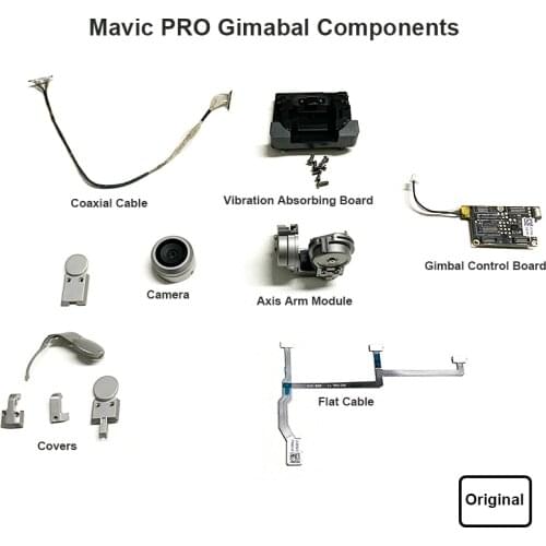 Original DJI Mavic Pro Gimbal Axis Arm Module Flat Cable Coaxial Cable Gimbal Control Board and Camera Repair Component