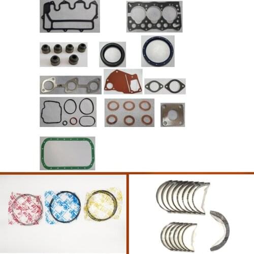 Engine complete overhaul full gasket set kit main crankshaft connecting bearing piston ring for Isuzu Engine : 3LD1