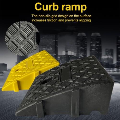 Portable Lightweight Curb Ramps Heavy Duty Plastic Threshold Ramp Kit For Car Trailer Truck Bike Motorcycle Equipment
