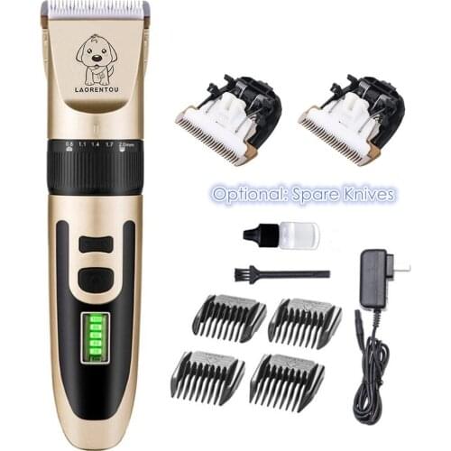 Professional Pet Dog Hair Trimmer Animal Grooming Clippers Cat Shaver Rechargeab Haircut Machine Electric Scissors Mower Clipper