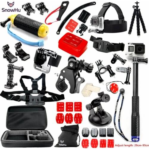 SnowHu for Gopro Accessories Head chest band set for gopro hero 9 8 7 6 kit for SJCAM yi 4k eken action camera GS28