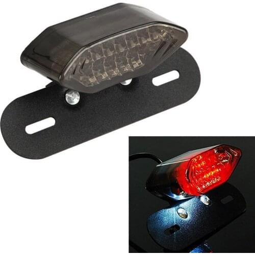 LED Motorcycle Quad Tail Turn Signal Brake License Plate Integrated Light Bike