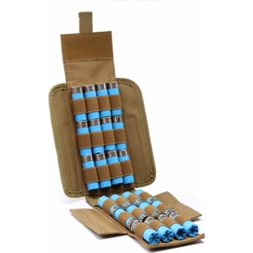 Tactical 25 Round Ammo Shell Pouch 12 Gauge Molle Waist Bag Shooting Gun Bullet Holder Rifle Cartridge Hunting Accessories