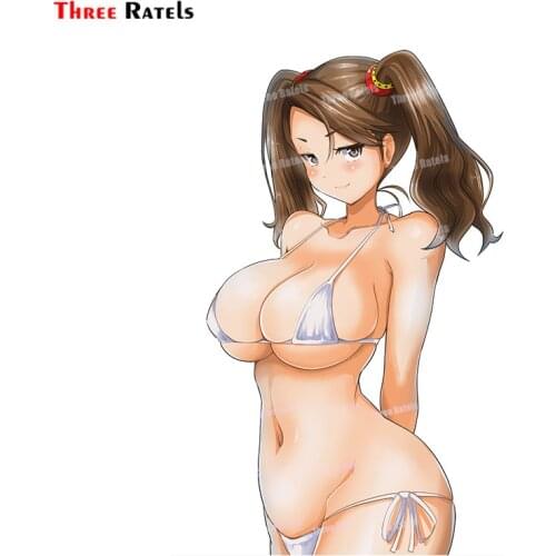 Three Ratels A22 Anime Cute And Sexy Girl Sazaki Kaoruko For Gundam Sticker Laptop Car Styling Motorcycle Auto Accessories Decal