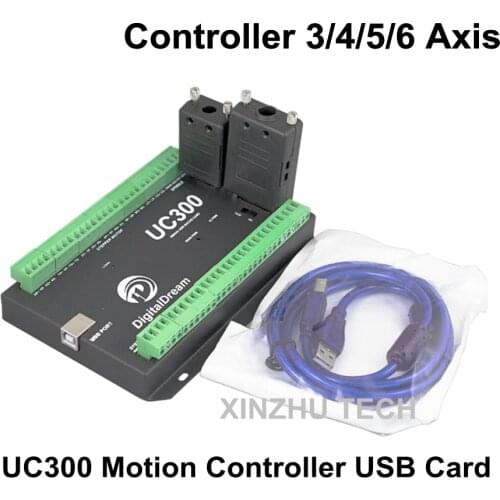 UC300 USB CNC Controller Card UC300 MACH3 CNC Motion Controller 3/4/5/6 Axis Engraving Machine Controller CNC Machine Control