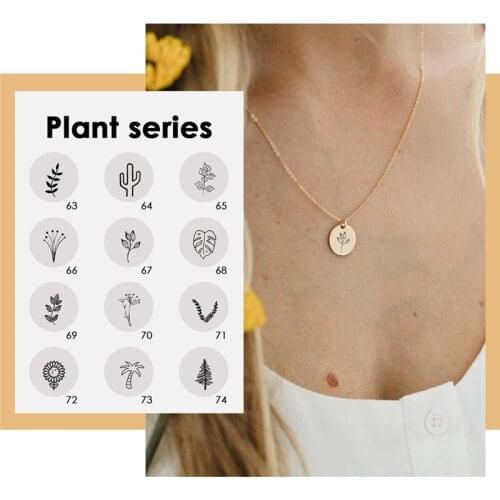 Visunion Custom Necklace Rose Gold Silver Color Simple Elegant Design Pendant Necklace 316L Stainless Steel Jewelry Gift New