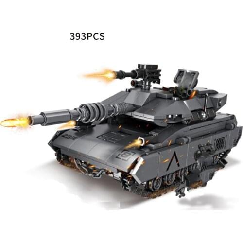 Military Series WWII Tiger Heavy Tank Soldier Figures Weapon Accessories Building Blocks Bricks Toys Gifts