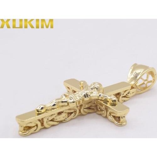 XCP888 Xukim Jewelry Gold Penadnt Byzantine Cross Pendant
