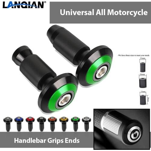 For Kawasaki ZX9R ZZR600 Z900 Z650 VERSYS1000 VULCAN S650cc NINJA650R Motorcycle Handle Bar End Cap Anti Vibration Silder Plug