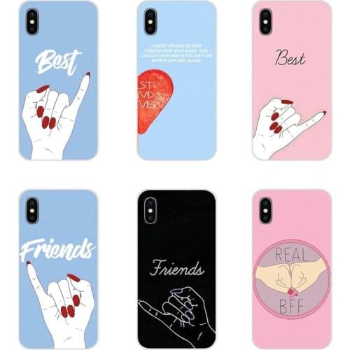 Mobile Phone Skin Cover best sisters and best friend For Apple iPhone X XR XS 11 12Pro MAX 4S 5S 5C SE 2020 6S 7 8 Plus ipod 5 6