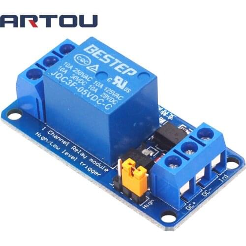 3.3V 5V 12V 24V 1 Channel Relay Module High and low Level Trigger Dual Optocoupler Isolation Relay Module