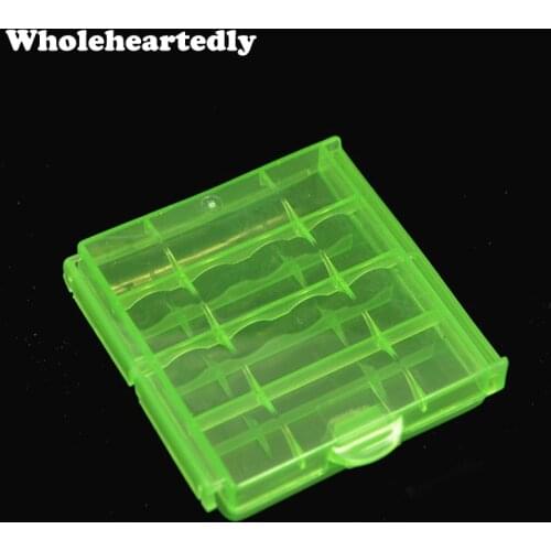1 pcs Colorful Safe Battery Storage Box aa Battery Case Holder 4 pcs AA AAA Batteries Hard Plastic Battery Container 14500 10440