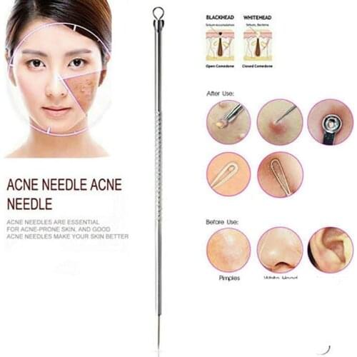 Steel Acne Needle Face Care Blackhead Comedone Remover Device Face Make-Up Acne Tool Tools Care Squeeze Skin J2B5
