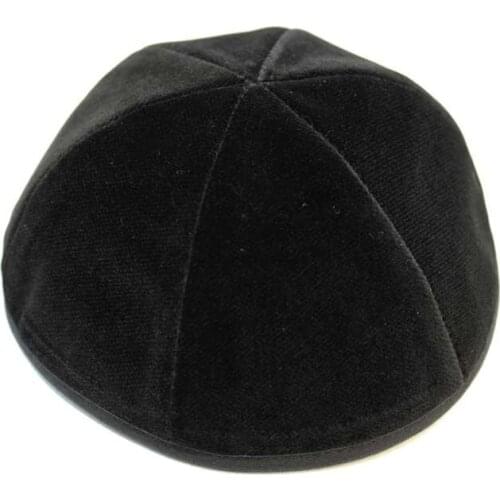 19/20CM JEWISH KIPPAH 6 PARTS VELVET YARMULKE KIPPAH