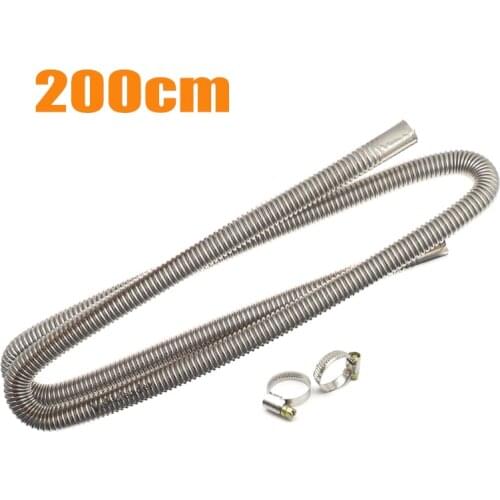 200/250/300cm Air Parking Heater Stainless Steel Exhaust Pipe Tube Gas Vent Fit Air Diesels Parking Tank Car Heater Accessories