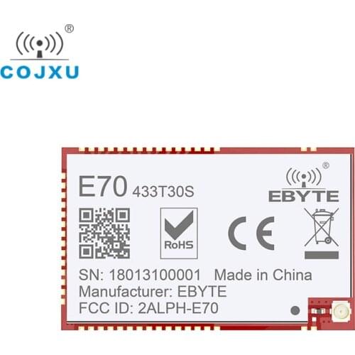 433MHz CC1310 Wireless rf uhf Module Long Range 6km 1W IOT SMD Transmitter and Receiver IPEX/ Stamp Hole E70-433T30S