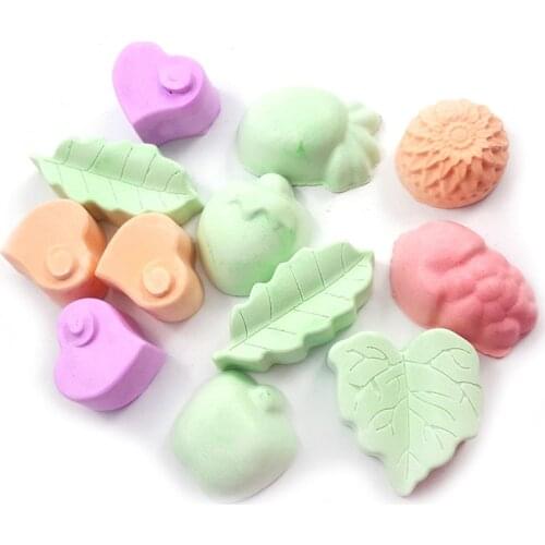 5Pcs Small Pet Animal Chew Toys for Chinchilla / Hamster Fruit Shape Minerals Molar Stone Carrot-shaped Pet Molar Stone