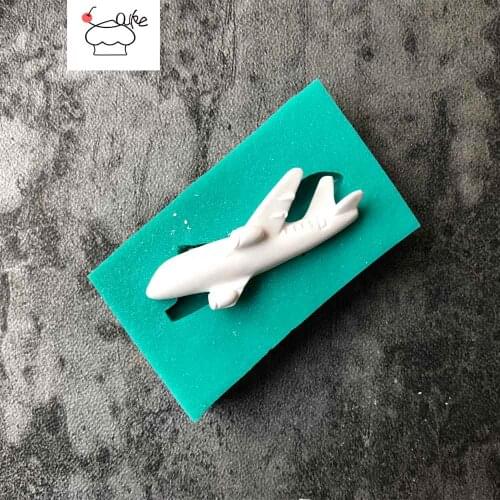 Aouke Small Plane Silicone Decorating Molds Cake Silicone Mold Sugarpaste Candy Chocolate Gumpaste Clay Mould