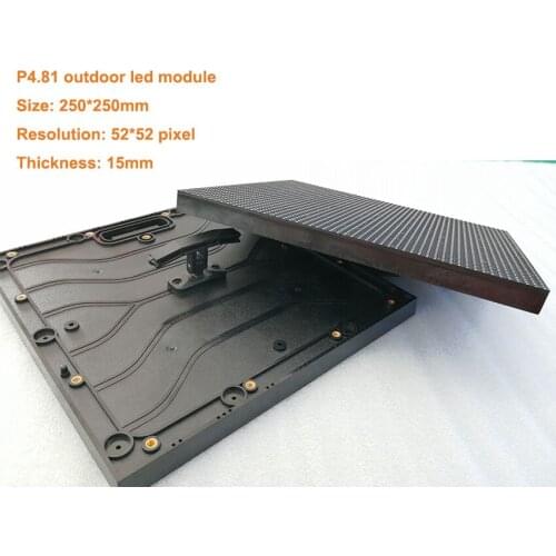 Free Shipping P4.81 250*250mm led module hub75 outdoor led matrix taxi panel 52*52pixels SMD1921 3in1 13S led display full color
