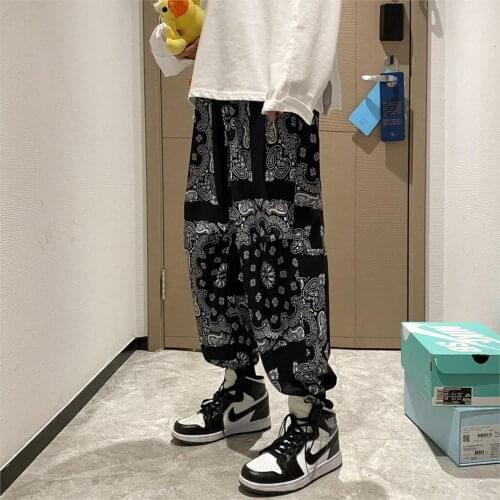Streetwear Men’s Harem Pants 2021 Oversized Fashion Pants Men Hip Hop Jogging Pants Loose Casual Patchwork Sweatpants New 5XL