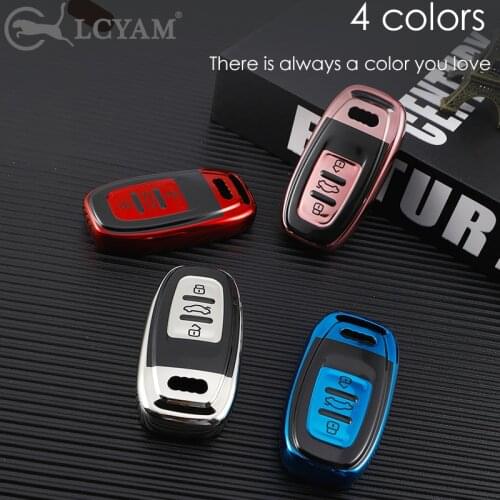 Car Key Cover Protection Case for Audi A4 A4L A5 A6 A6L A7 A8 Q5 RS7 S7 Q5 S5 S6 Auto Car Key Accessorise