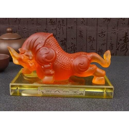 Long Yi Zodiac cattle perfume bull carts decorated ornaments Home Furnishing Wall Street decoration craft gift