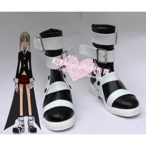 Soul Eater Maka Albarn Cosplay Shoes Halloween Party Boots H016