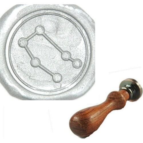 Seal Wax Kit,Gemini Constellation Vintage Wax Badge Seal Stamp Kit Wax Set Tool Gift,custom
