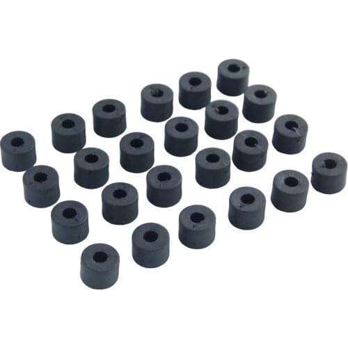 24pcs 9mm Thick Black Nylon Round Spacer O-Ring Hose Gasket Flat Rubber Washer DIY Spare Parts