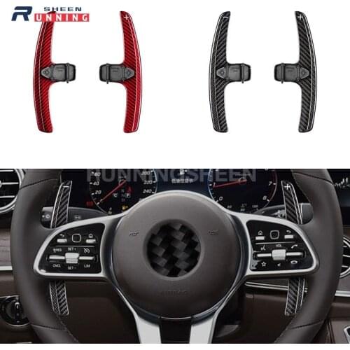 Carbon Fiber Shift Paddles For Benz A B C E GLA Class W205 W213 X253 MB C205 A205 C238 S213 Car Steering Wheel DSG Paddle Extend