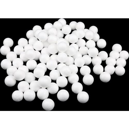 MagiDeal 100pcs Modelling Craft Polystyrene Foam Balls for DIY Christmas Party Decoration craft projects Gifts 25mm -White
