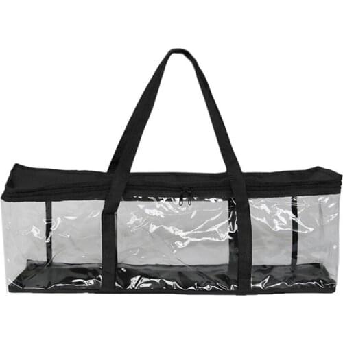 DVD Storage Bags Mobile Bookshelf PVC Protective Cover Dvd Storage Bag Dustproof Vinyl 61*14*22cm Clear Durable Nonwoven Trim