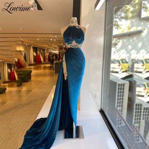 Elegant 2021 Newest Beads Evening Dresses Mulsim Arabic Long Prom Dress Saudi Arabia Crystals Party Formal Dresses for Women