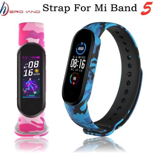 NEW 20 Colors Wrist Strap For Miband 5 Xiaomi MI Band 5 Smart Bracelet 5 Silicone Smart Watch Accessories Replacement Wristband