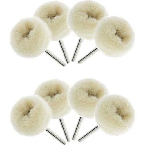 10PC/set 1" Soft Fine Wool Polishing Buffing Wheels Fit Rotary Tool Accessories