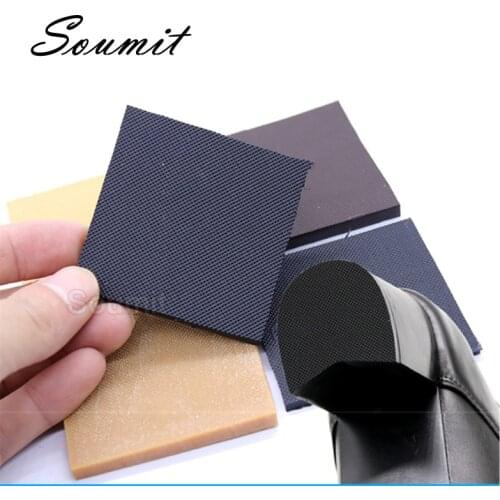 Rubber Anti-Slip Shoes Sole Protector Pads for Women High Heels Sandal Non-Slip Cushion Repair Square Heel Shoe Bottom Patch Pad