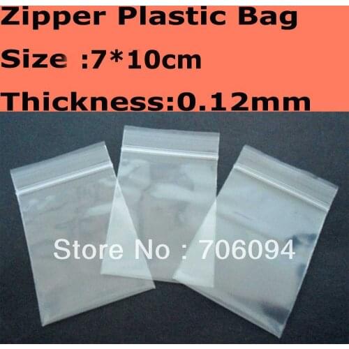 Size:7*10cm,Thickness:0.12mm,1000pcs/lot,Transparent Zipper Plastic bag,Zipper Lock plastic bag,Packing bag for Jewllery,Gift