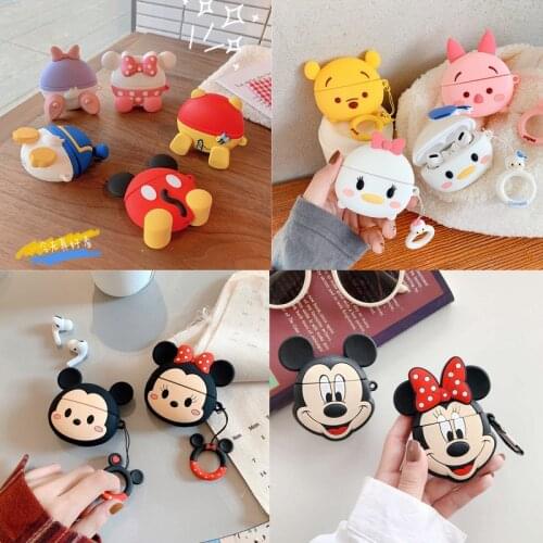 Cartoon Cute Mickey Daisy AirPods Pro Silicone Case Apple 1/2 Generation Wireless Headphone Shell Creative Toy