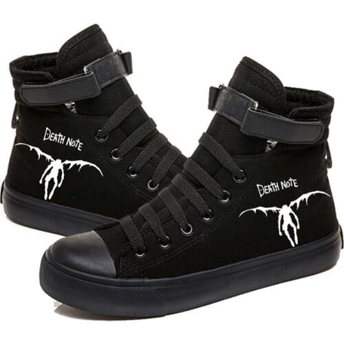 Death Note Printed High Top Canvas Shoes Cozy Sneakers