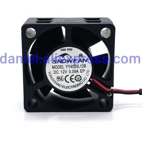 SNOWFAN YY4020L12B 4020 12V Haikang hard disk video recorder cooling fan 4CM ultra-quiet double ball