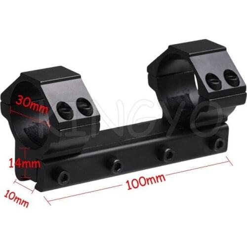 Tactical 30mm One Piece Double Scope Rings Higher Mount Dovetail Ring 11mm Weaver Rail Pistol Airsoft Adapter