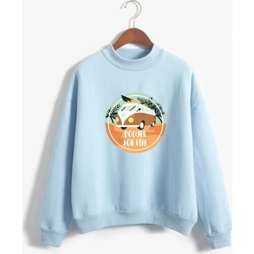 Outer Banks Hoodie Autumn Winter Fleece Turtlenecek Sweatshirt Women Harajuku Kawaii Funny Tops Friends Casual Sudadera Clothing
