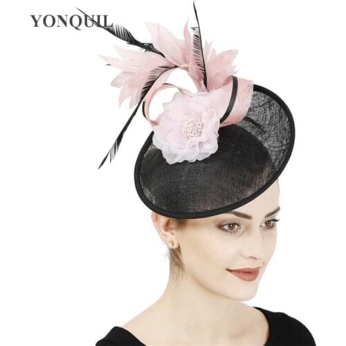 Women Ladies Party Wedding Hat Millinery Bridal Formal Marry Fascinator Flower Hair Accessories Show Occasion Millinery Caps