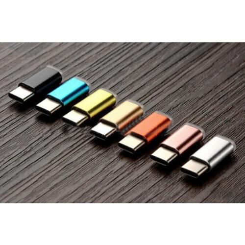 Lots 10ps New Style Aluminum Shell USB 3.1 Type-C Male to Micro 5pin USB Female C Charging Data Sync OTG Cable Converter Adapter