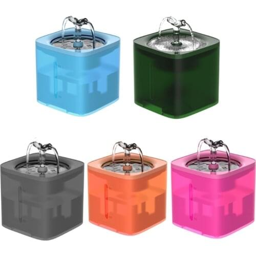 ABS+ PP Material Cat Fountain Safe and Noise-free Mute System Cat and Dog Fountain with 1 Filter 1 Adapter