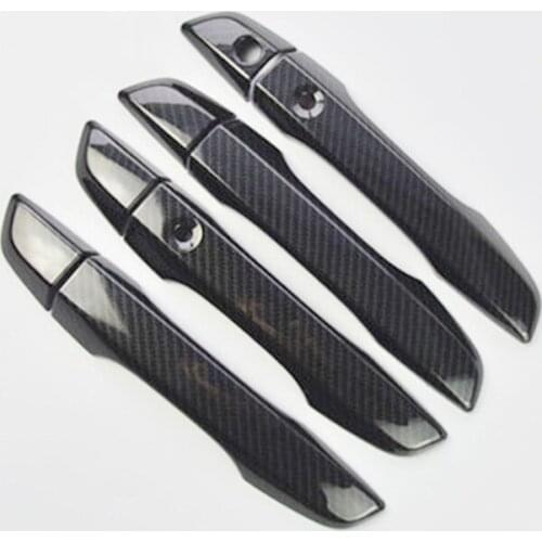 Carbon Fiber Accessories for Honda CIVIC 2020 2019 2018 2017 2016 Car Door Handle Bowl Cover Trim Sticker Door Handle Patch